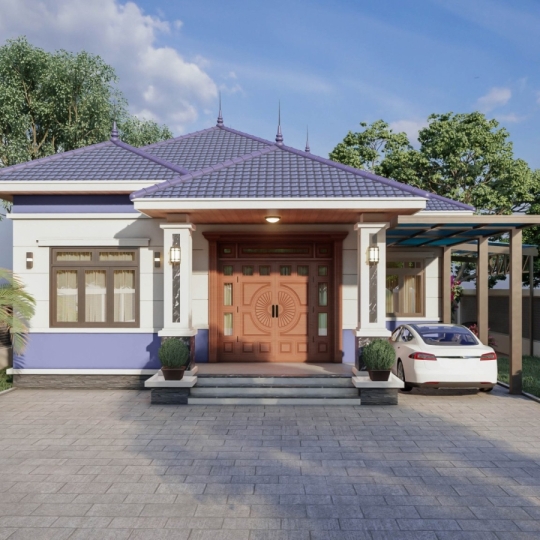 Mẫu Nhà Mái Nhật 03