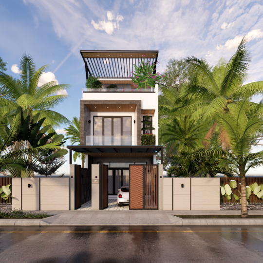 Mẫu Nhà 3 Tầng Hiện Đại 05
