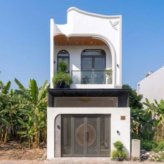 Mẫu nhà phố 2 tầng hiện đại