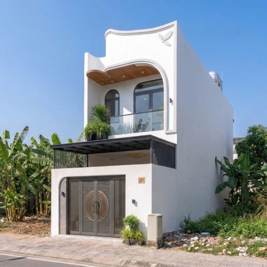 Mẫu nhà phố 2 tầng hiện đại