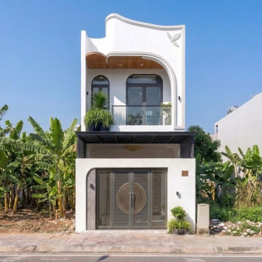 Mẫu nhà phố 2 tầng hiện đại