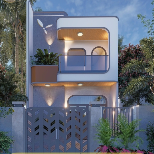 Mẫu Nhà Gác Lửng Hiện Đại 02