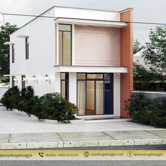 Mẫu Nhà Gác Lửng Hiện Đại 03